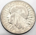 5 zł złotych 1933 Głowa kobiety, Polonia SREBRO