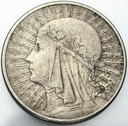 10 zł złotych 1932 Głowa kobiety, babka SREBRO