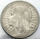 10 zł złotych 1933 Głowa kobiety, babka SREBRO