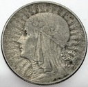 5 zł złotych 1933 Głowa kobiety, Polonia SREBRO