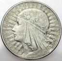10 zł złotych 1932 Głowa kobiety, babka SREBRO (1)