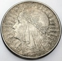10 zł złotych 1932 Głowa kobiety, babka SREBRO