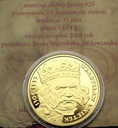 Kolekcja Królewska Władysław Łokietek Ag 925 Au