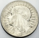 5 zł złotych 1933 Głowa kobiety, Polonia SREBRO