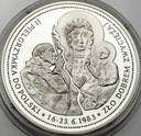 Jan Paweł II 2 Pielgrzymka do Polski SREBRO