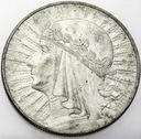 10 zł złotych 1933 Głowa kobiety, babka SREBRO