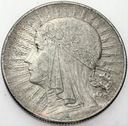 5 zł złotych 1933 Głowa kobiety, Polonia SREBRO