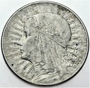 5 zł złotych 1934 Głowa kobiety, Polonia SREBRO