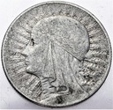 5 zł złotych 1933 Głowa kobiety, Polonia SREBRO