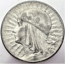 10 zł złotych 1932 Głowa kobiety, babka SREBRO