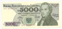 1988 5000 zł złotych Fryderyk Chopin seria DN