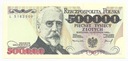 1993 500000 zł złotych Sienkiewicz seria L