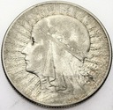 5 zł złotych 1934 Głowa kobiety, Polonia, SREBRO