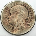 2 zł złote 1933 Głowa kobiety, Polonia SREBRO