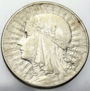 5 zł złotych 1932 Głowa kobiety, Polonia SREBRO