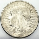 5 zł złotych 1933 Głowa kobiety, Polonia SREBRO