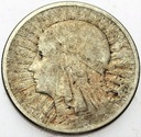 2 zł złote 1932 Głowa kobiety babka Polonia SREBRO