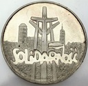 100000 zł złotych 1990 Solidarność TYP A SREBRO