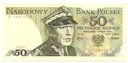 1975 50 złotych Świerczewski seria D JEDNOLITEROWA