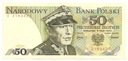 1975 50 złotych Świerczewski seria E JEDNOLITEROWA