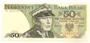 1975 50 złotych Świerczewski seria M JEDNOLITEROWA