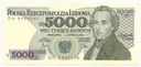 1982 5000 zł złotych Fryderyk Chopin seria DN