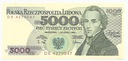 1988 5000 zł złotych Fryderyk Chopin seria DB