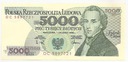 1988 5000 zł złotych Fryderyk Chopin seria DC