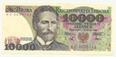 1988 10000 zł złotych Wyspiański, seria BZ