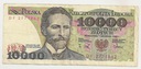 1988 10000 zł złotych Wyspiański, seria DF