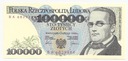 1990 100000 zł złotych Moniuszko seria BA