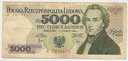 1982 5000 zł złotych Chopin seria A JEDNOLITEROWA