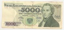 1982 5000 zł złotych Chopin seria CN