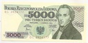 1982 5000 zł złotych Chopin seria DL