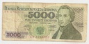 1988 5000 zł złotych Chopin seria CR