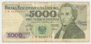 1988 5000 zł złotych Fryderyk Chopin seria CW