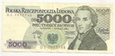 1988 5000 zł złotych Fryderyk Chopin seria DS