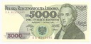 1988 5000 zł złotych Fryderyk Chopin seria EA