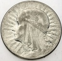 5 zł złotych 1933 Głowa kobiety, Polonia SREBRO