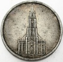 Niemcy 5 Marek, Mark 1935, Wieża, Kościół, SREBRO