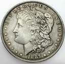 USA 1 dolar One Dollar 1887 Morgan RZADKA