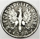 1 zł złoty 1924 Kobieta i kłosy, żniwiarka, róg