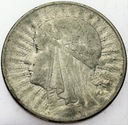 5 zł złotych 1933 Głowa kobiety, Polonia SREBRO