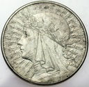 10 zł złotych 1932 Głowa kobiety, babka SREBRO