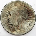 2 zł złote 1933 Głowa kobiety babka Polonia SREBRO