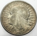 5 zł złotych 1933 Głowa kobiety, Polonia SREBRO