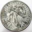 10 zł złotych 1933 Głowa kobiety, babka SREBRO