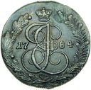 Rosja 5 Kopiejek 1784