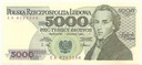 1988 5000 zł złotych Fryderyk Chopin seria EA