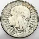 5 zł złotych 1933 Głowa kobiety, Polonia SREBRO